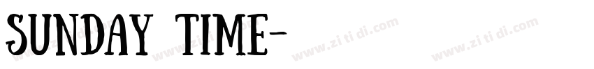 Sunday Time字体转换